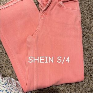 SHEIN Women's Pink Jeans